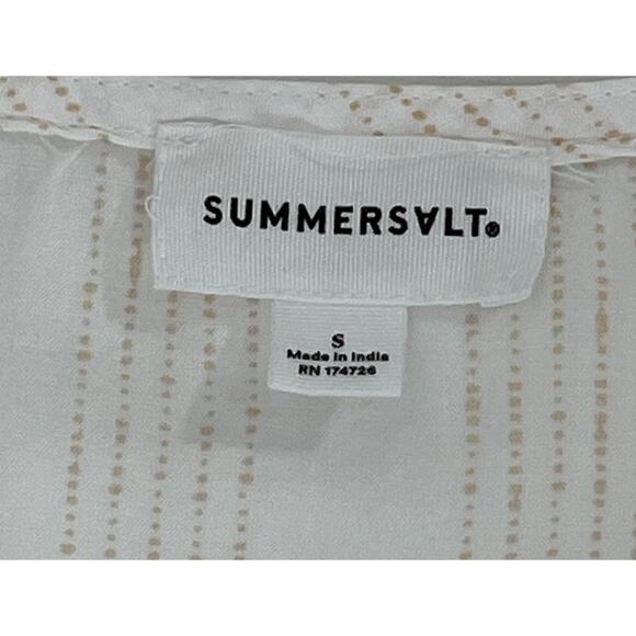 Summersalt Beige & White Striped Tunic Beach Cover Up Regular Size Small - Picture 3 of 5